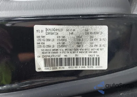 2007 Dodge Grand Caravan Sxt from USA, damaged, VIN 2D4GP44L07R121507